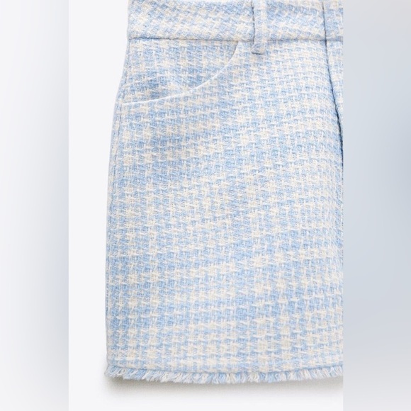 ZARA TEXTURED SHORTS size M - Picture 2 of 12